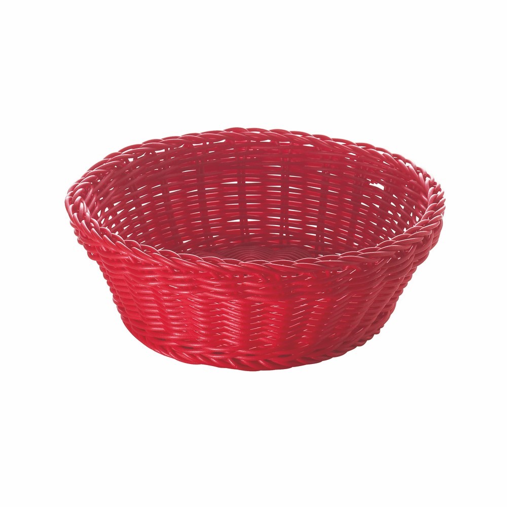 Intrecci cestino tavola per alimenti Rosso diametro 20 Excelsa