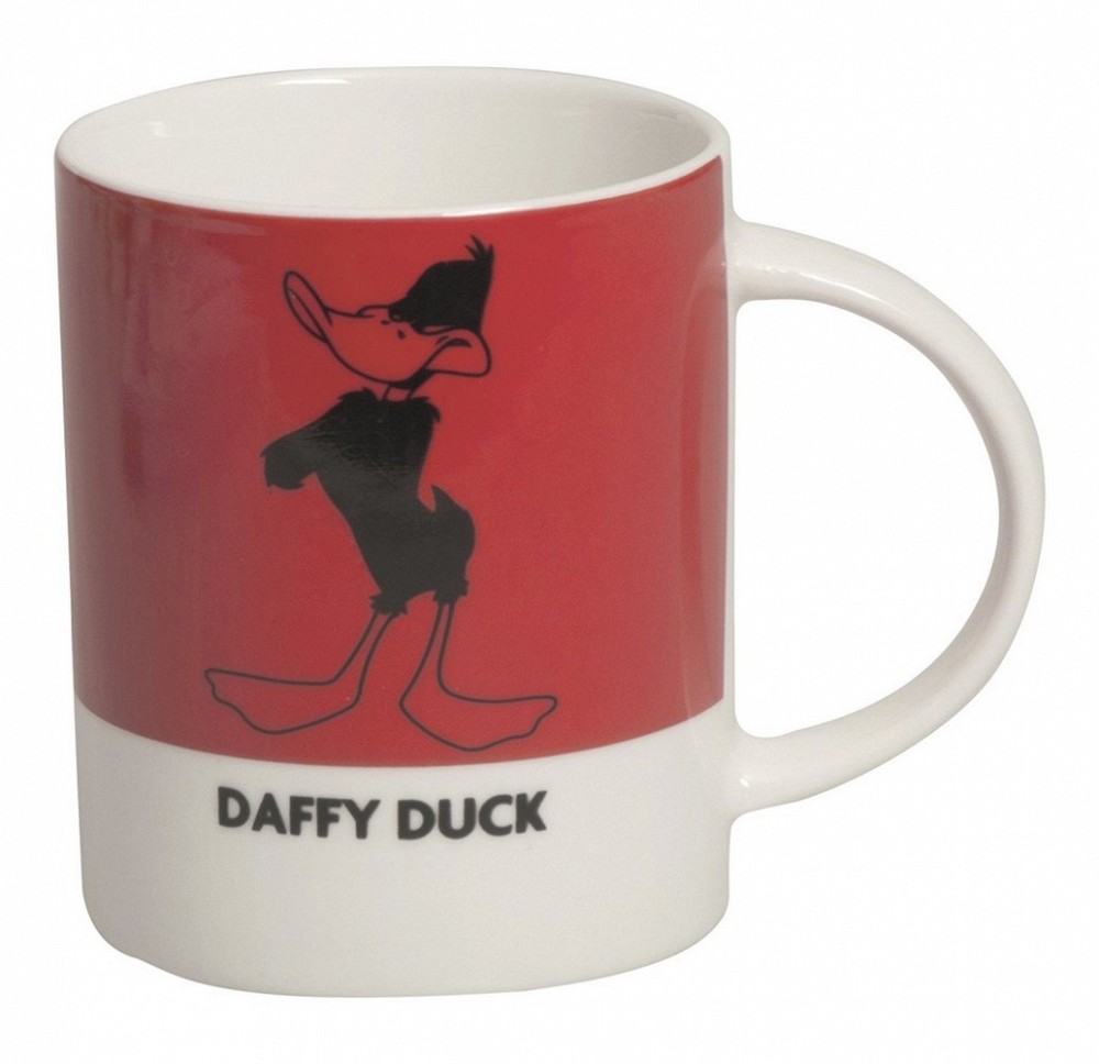 Tazza colazione Duffy Duck porcellana ML.300 rosso Excelsa