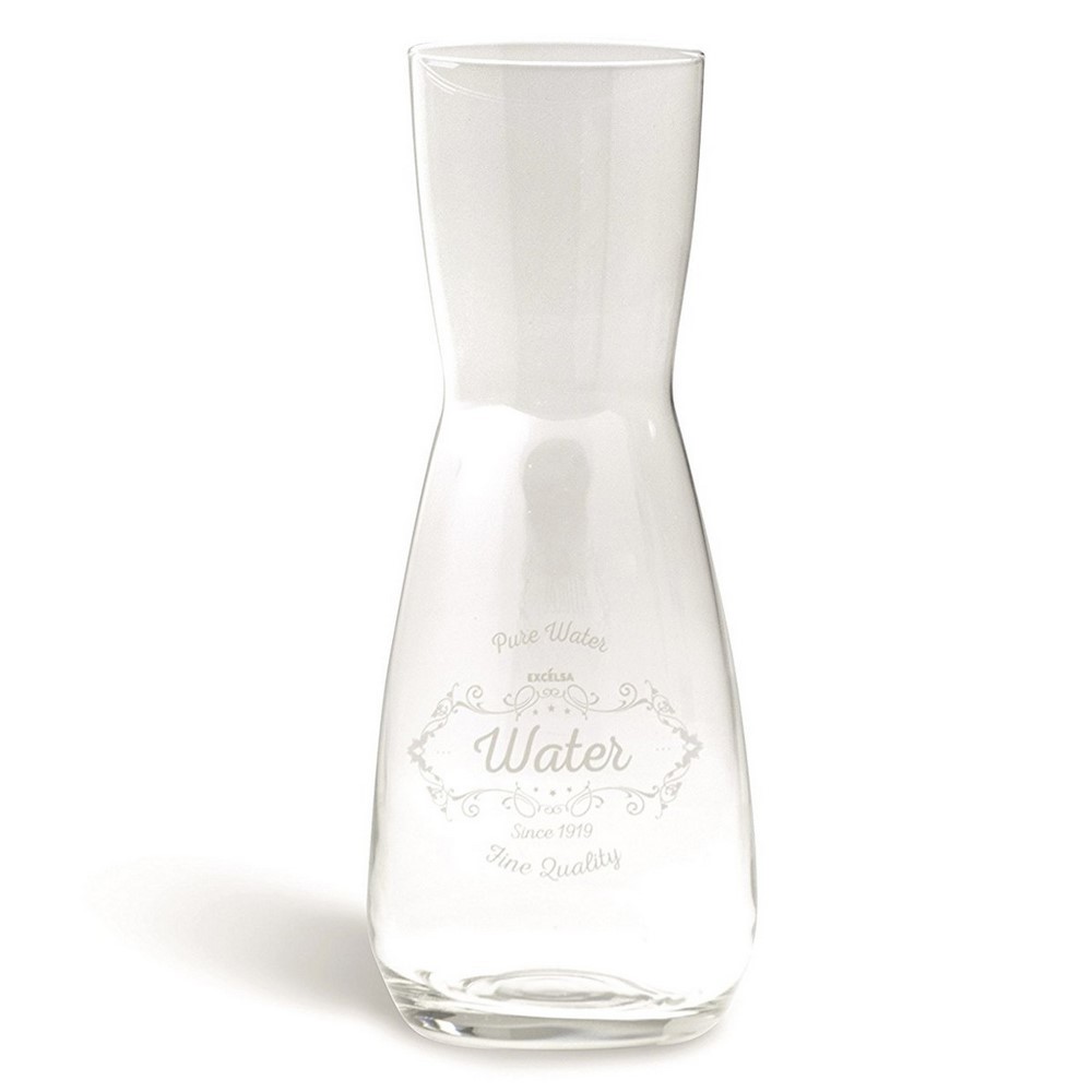 Fine Quality Caraffa, Vetro I Lt. Trasparente, 9x9x25 cm Excelsa