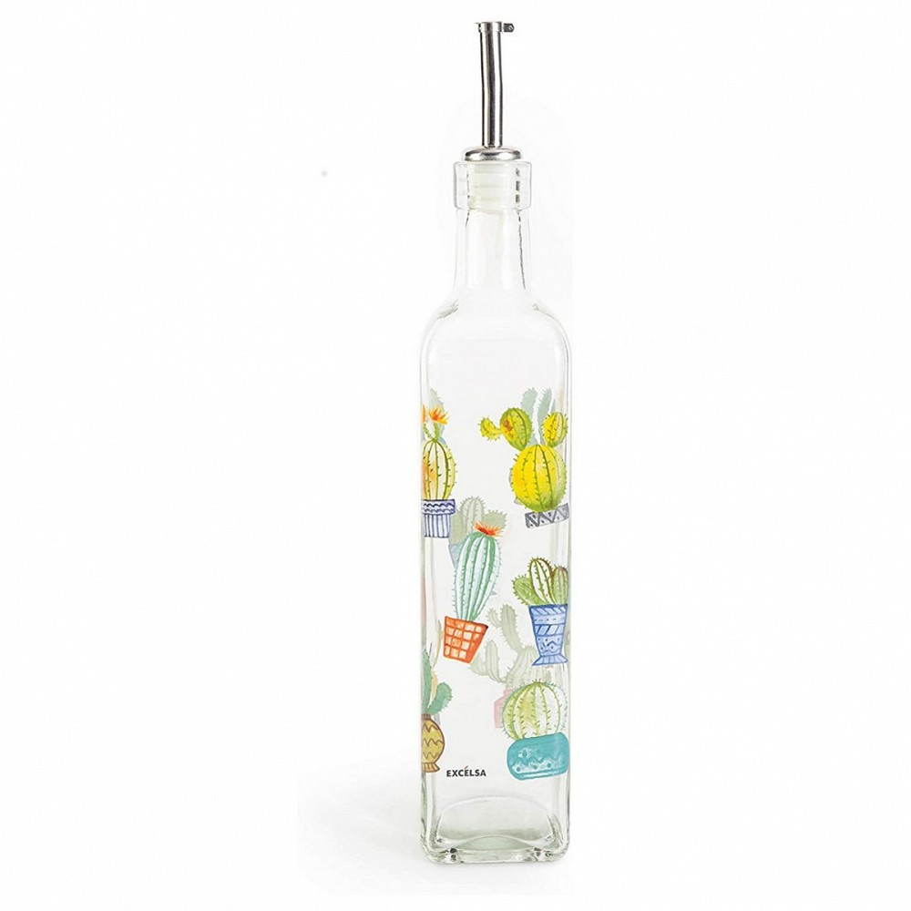 Oliera decorata Cactus ML. 473 vetro con beccuccio Excelsa