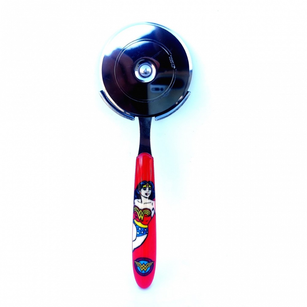 Excelsa Wonder woman Tagliapizza, Acciaio, rosso, 19x6,5x1,5 cm  Excelsa