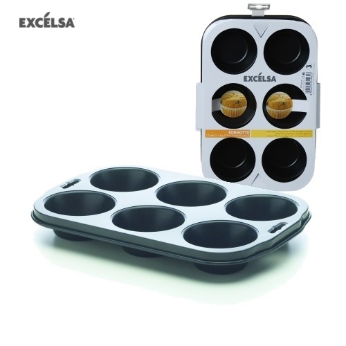 Stampo muffin antiaderente 6 porzioni 34965 Excelsa