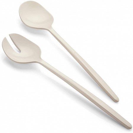 Guzzini Tierra Posate Insalata, Pio&Tito Toso, 28 cm, Bianco Guzzini