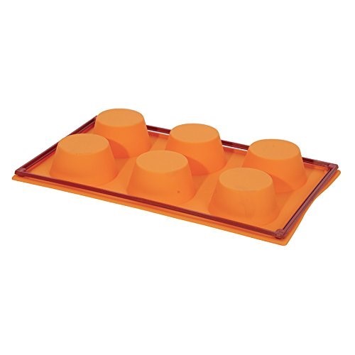 Excelsa Stampo Muffin 6 Porzioni, in Silicone, Arancione Excelsa Excelsa Stampo Muffin 6 Porzioni, in Silicone, Arancione Excelsa