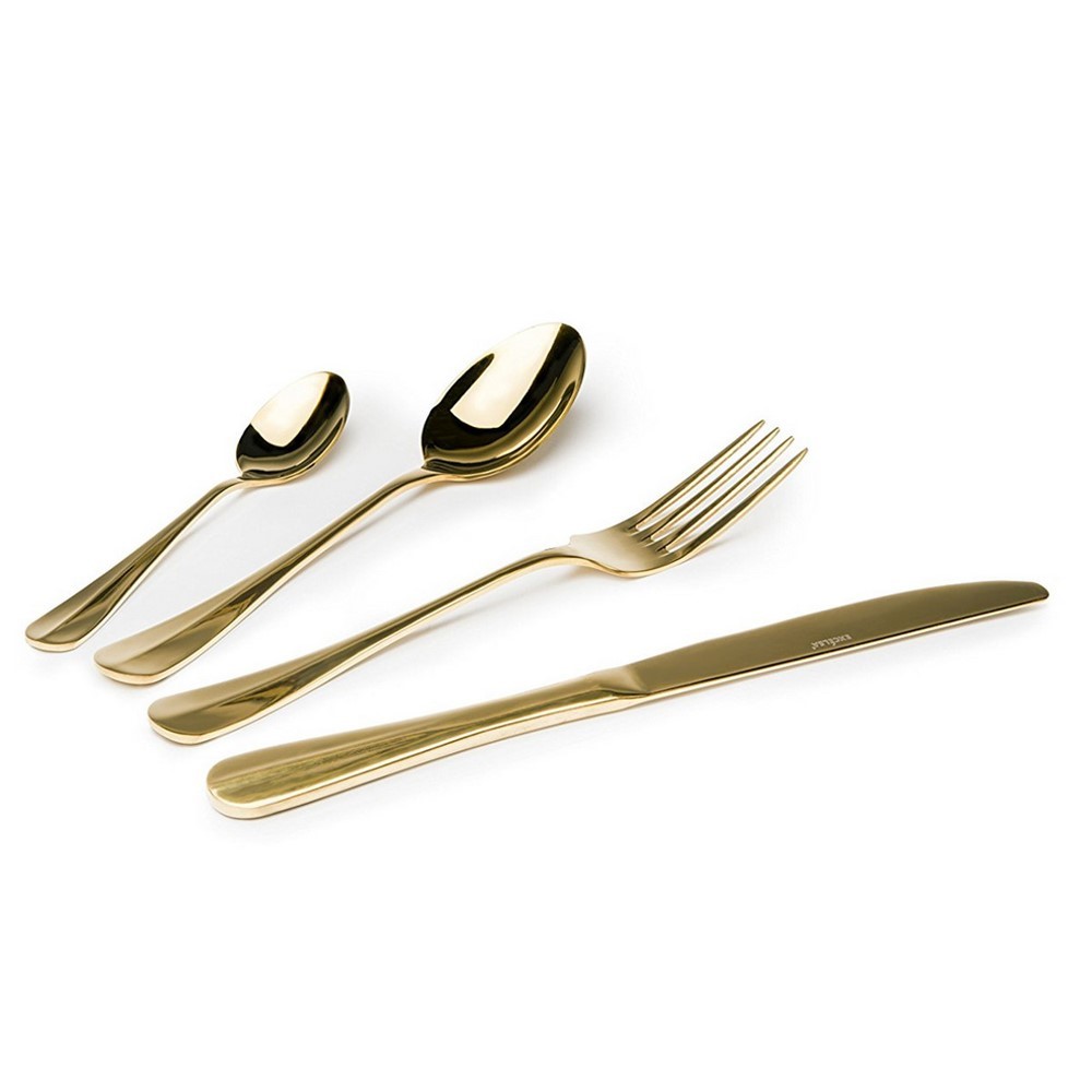 Excelsa Gold Servizio Posate, Acciaio, Oro, 24 pezzi Excelsa Excelsa Gold Servizio Posate, Acciaio, Oro, 24 pezzi Excelsa