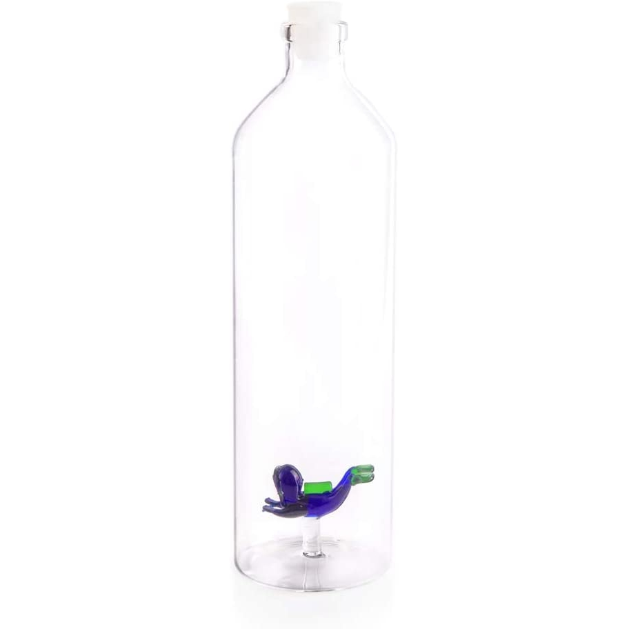 Balvi Bottiglia acqua vetro borosilicato Scuba L. 1,2